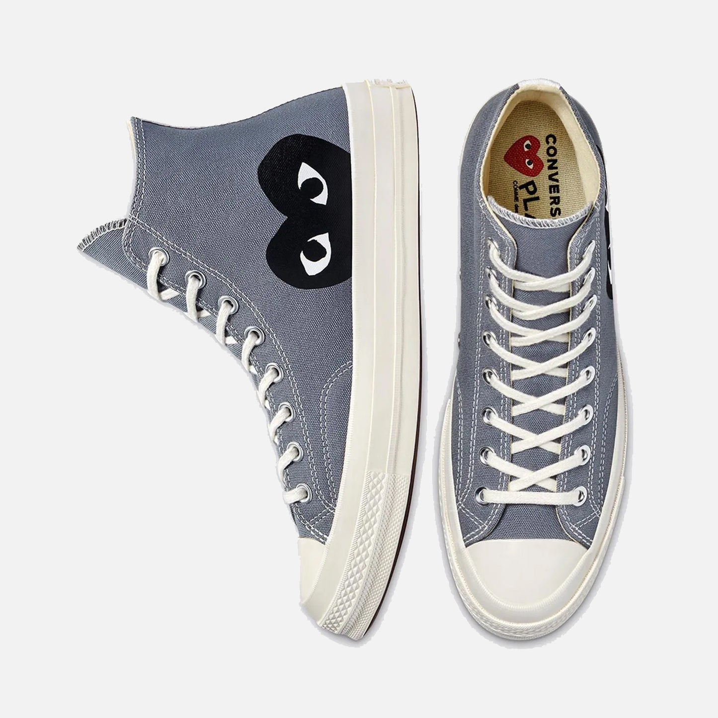 Converse x Comme Des Garcons Chuck 70 Heart Hi Grey CDG
