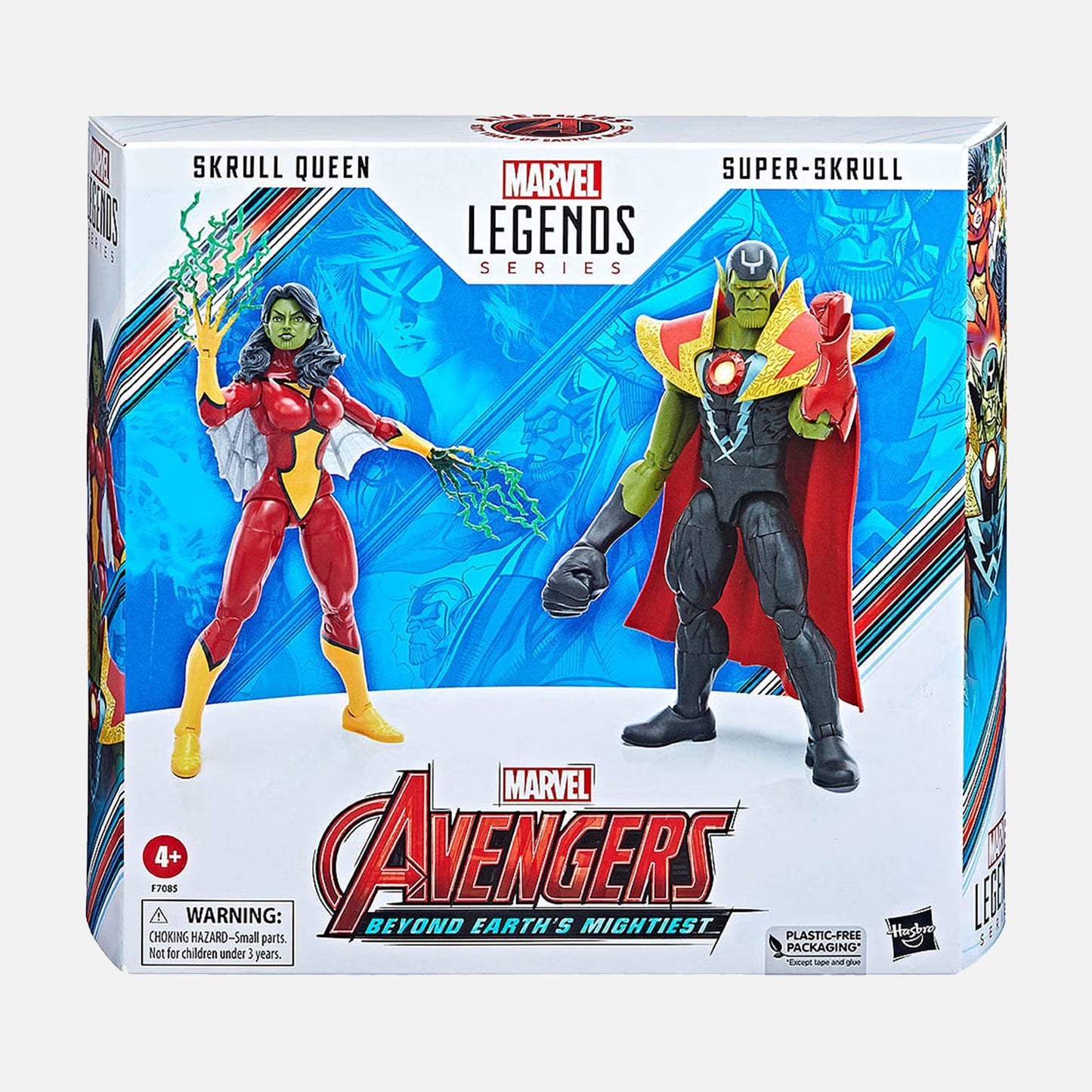 Hasbro Marvel Legends Series Skrull Queen and Super-Skrull Avengers 60th Anniversary Collectible 6 Inch Action Figures