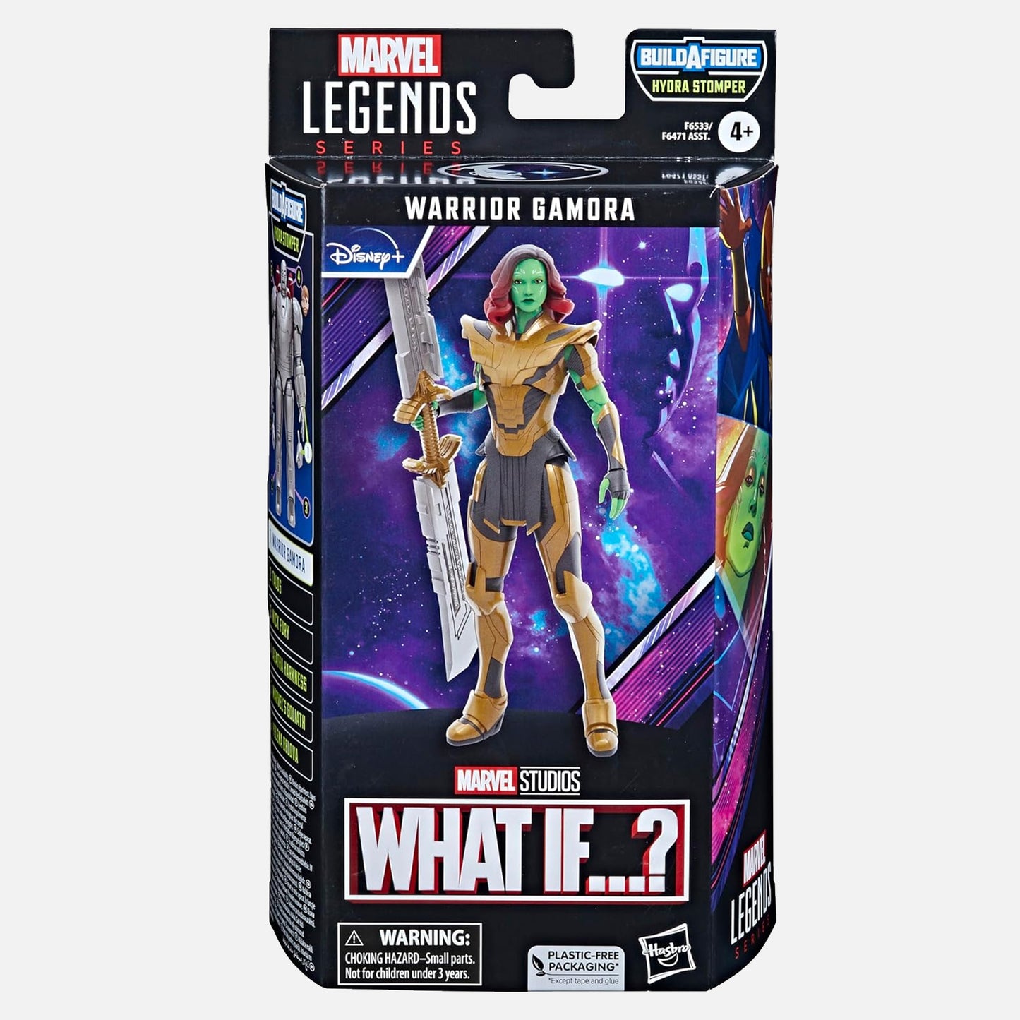 Hasbro Marvel Legends Series Warrior Gamora What If...? Marvel Legends Action Figures 6”