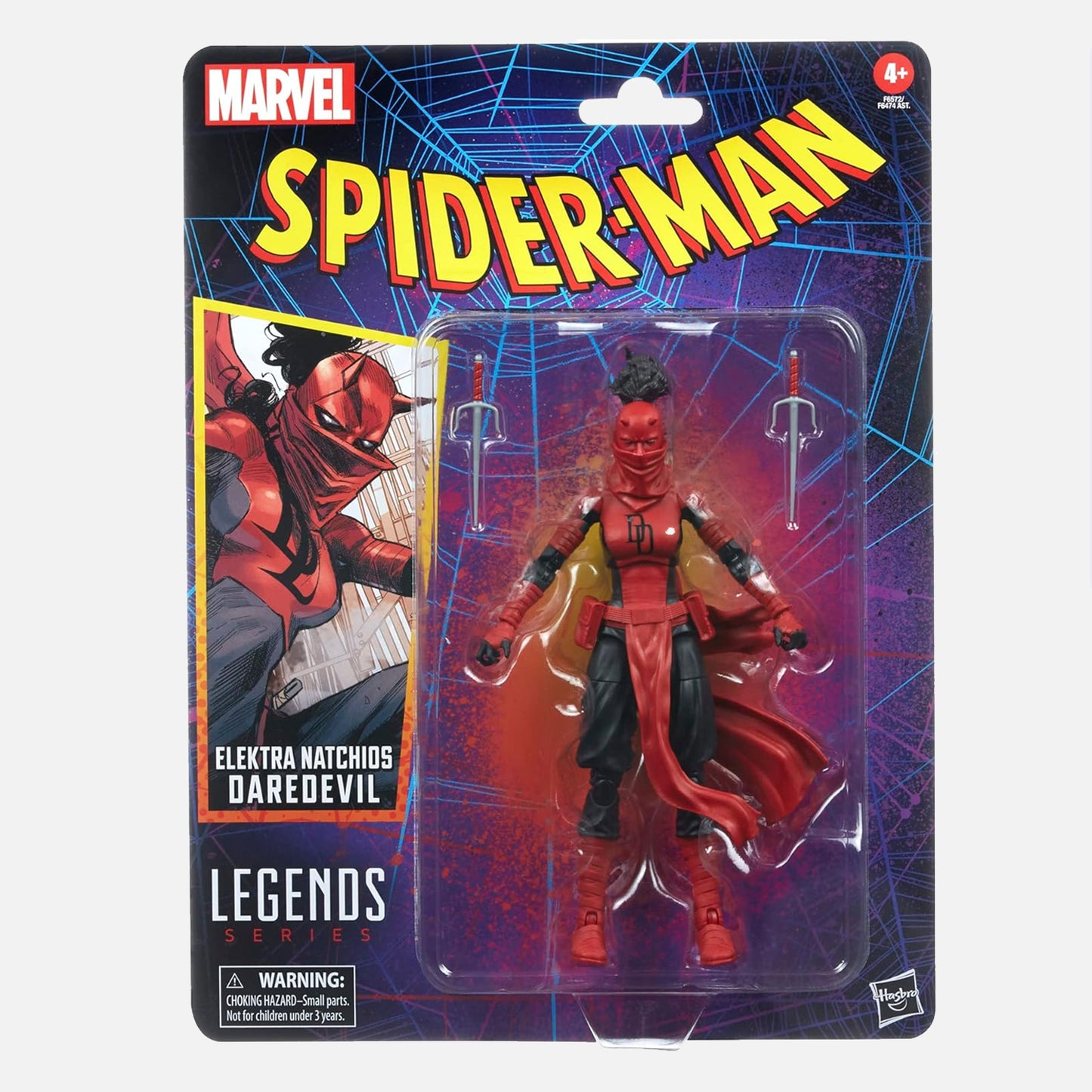 Marvel Hasbro Legends Series Elektra Natchios Daredevil 6 Inch Action Figure