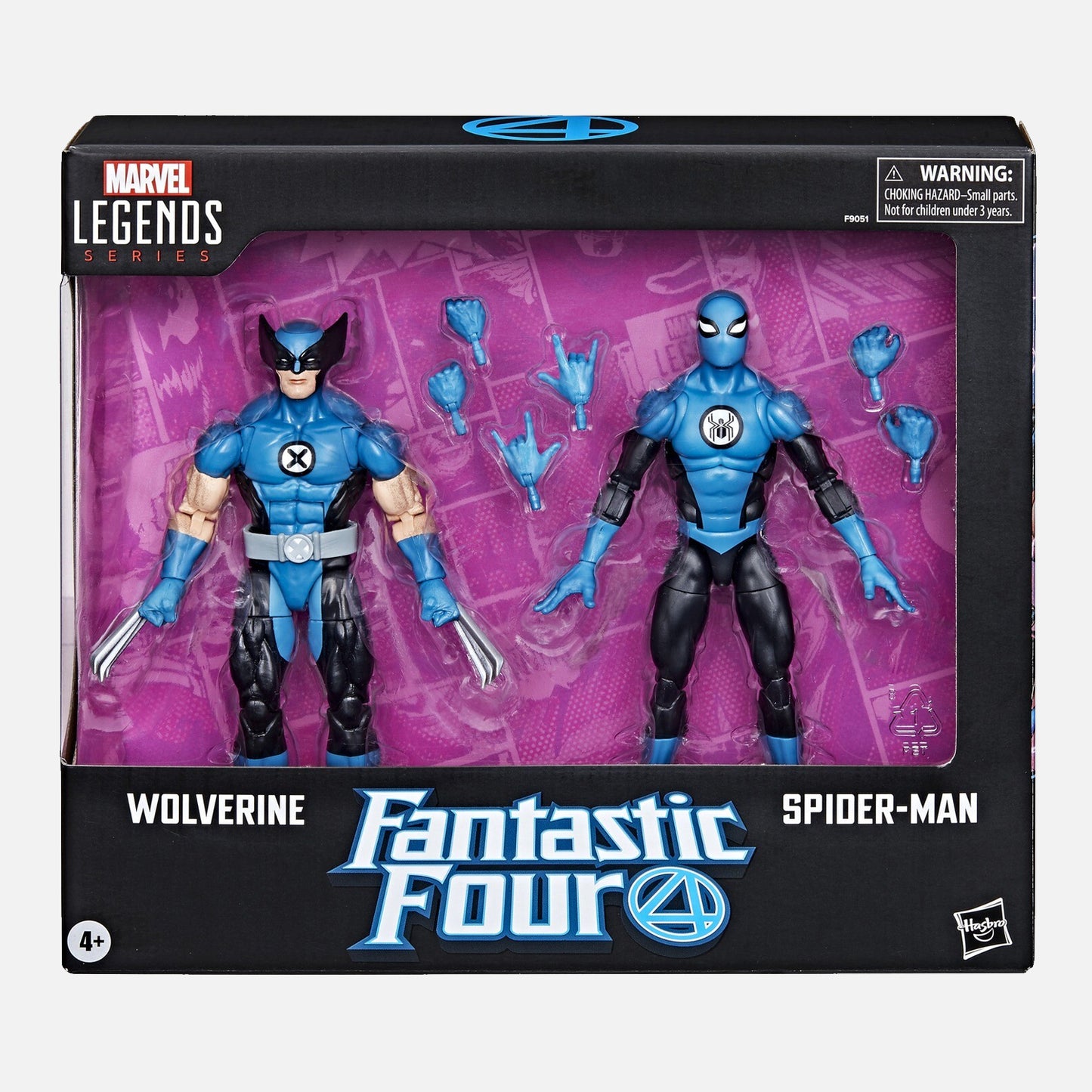 Marvel Legends Series Wolverine and Spider-Man Fantastic Four Action Figures