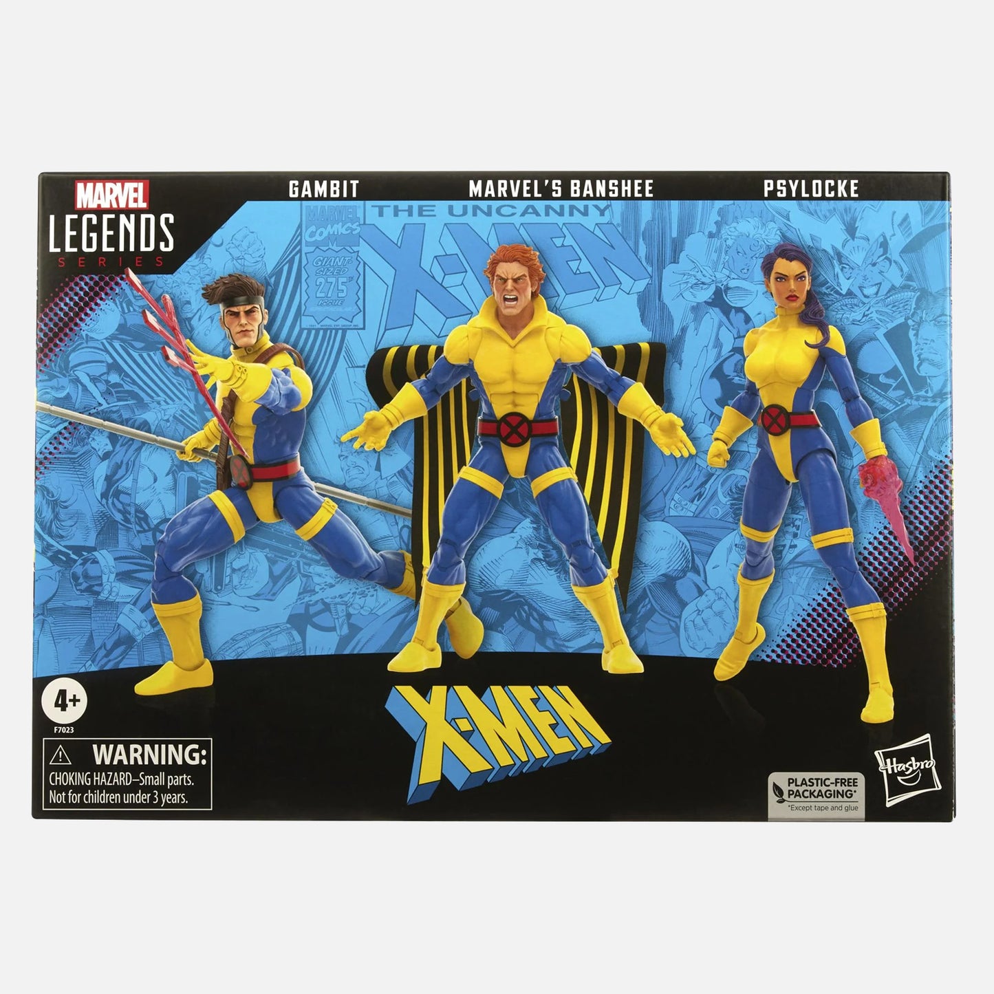 Marvel Legends X-Men 60th Anniversary Action Figures - Marvel's Banshee, Gambit & Psylocke Multipack