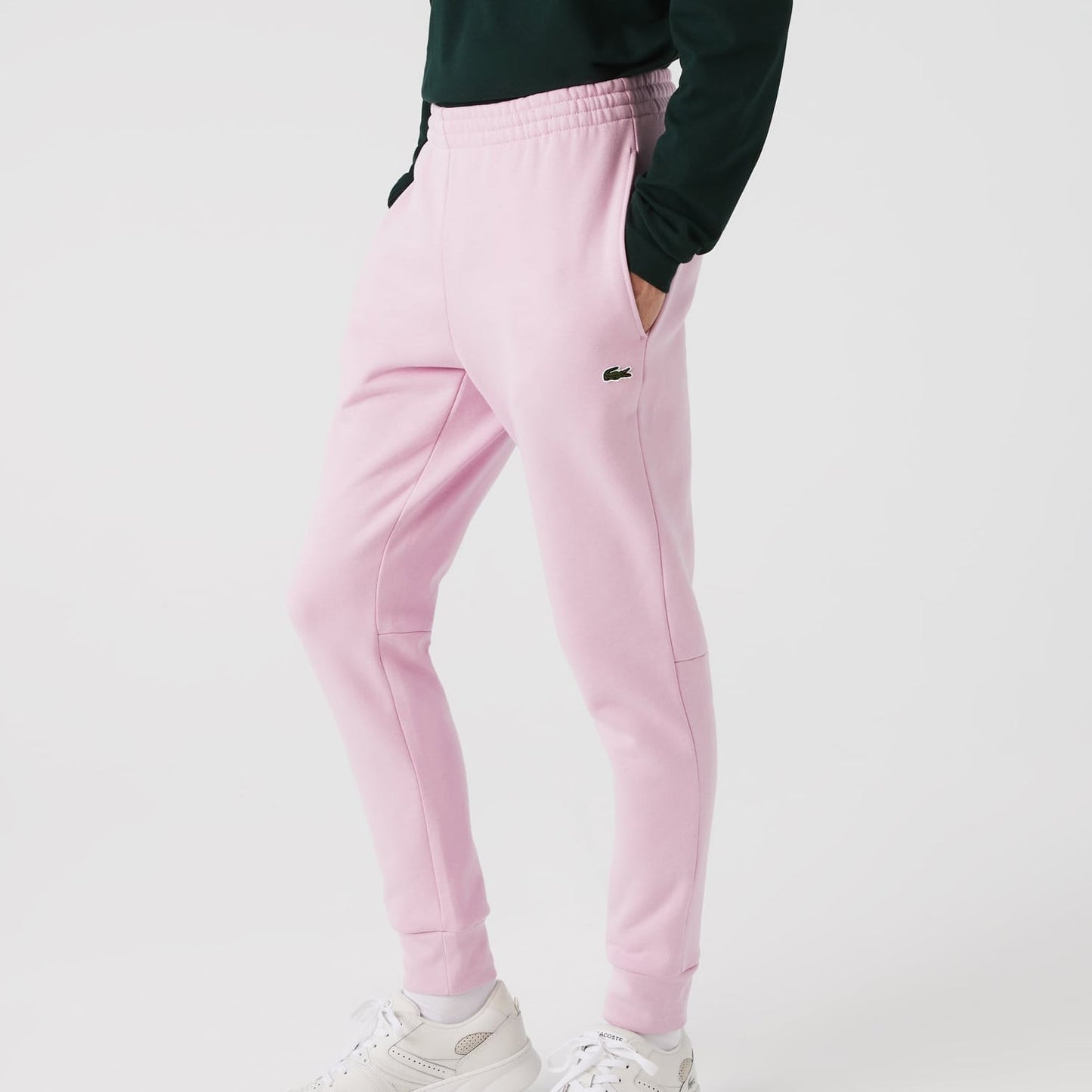 Men's Lacoste Sweat Tracksuit Bottoms Pink