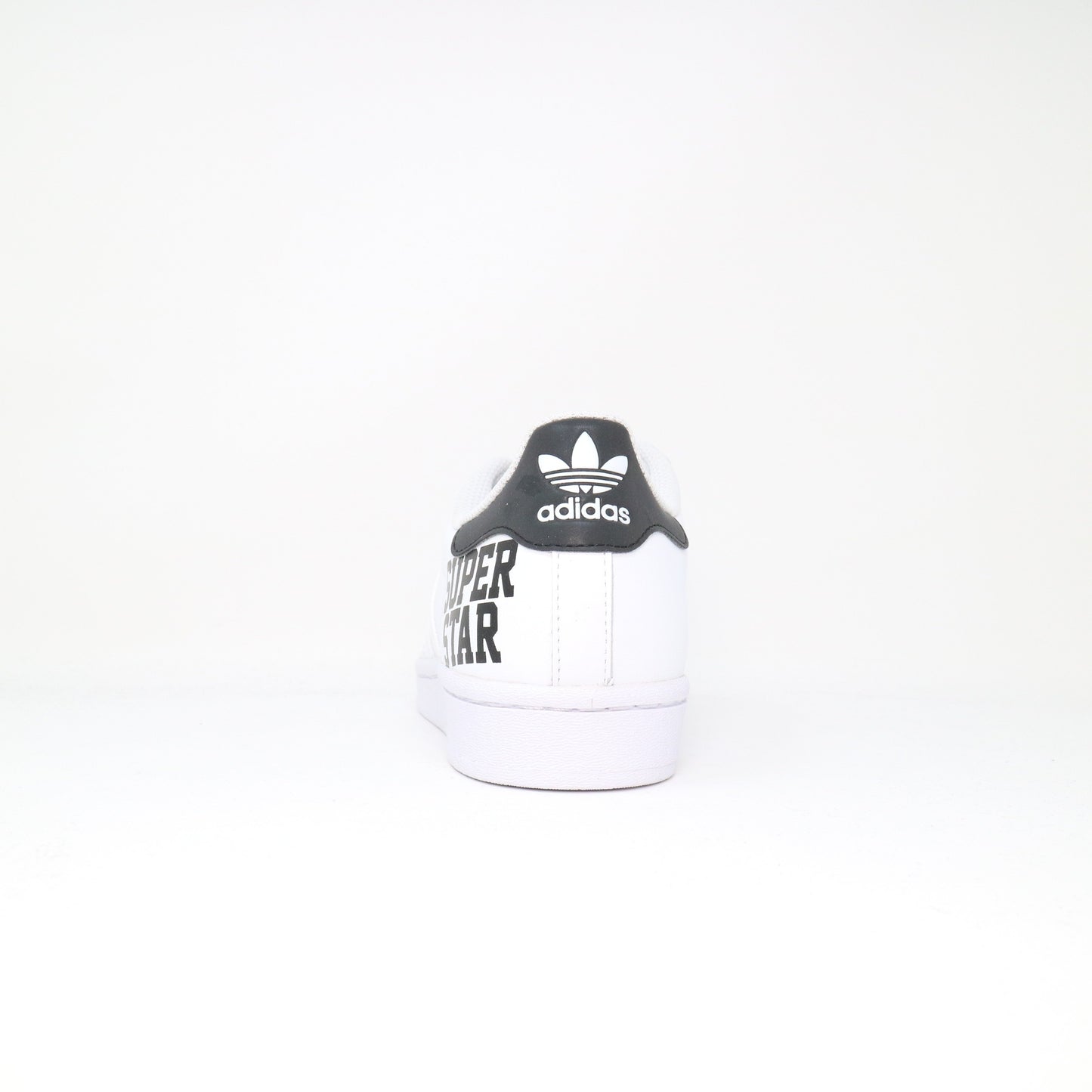 Older Kid's Adidas Superstar Leather White Black