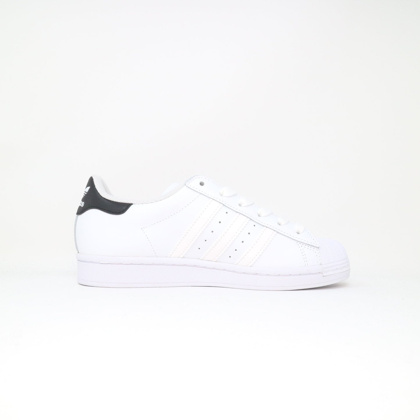 Older Kid's Adidas Superstar Leather White Black