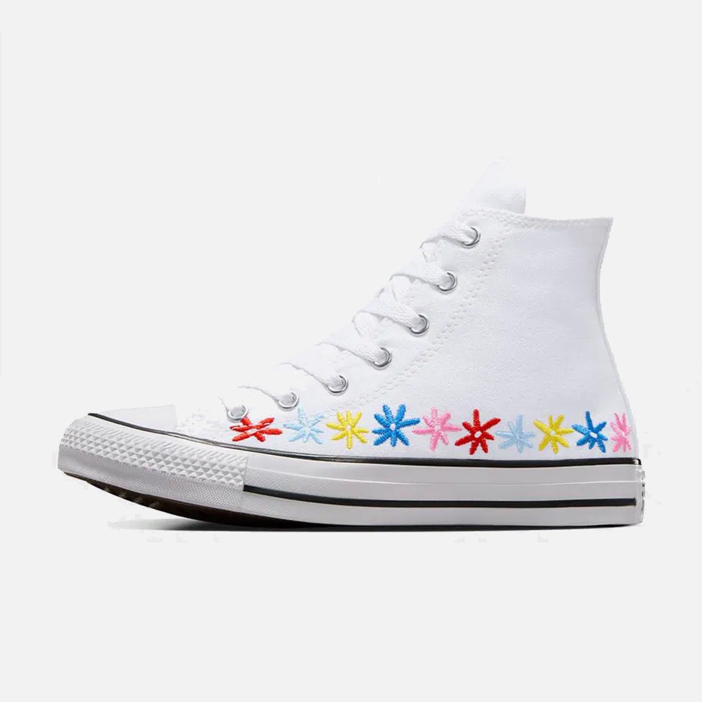 Older Kid's Converse Chuck Taylor Hi White Floral