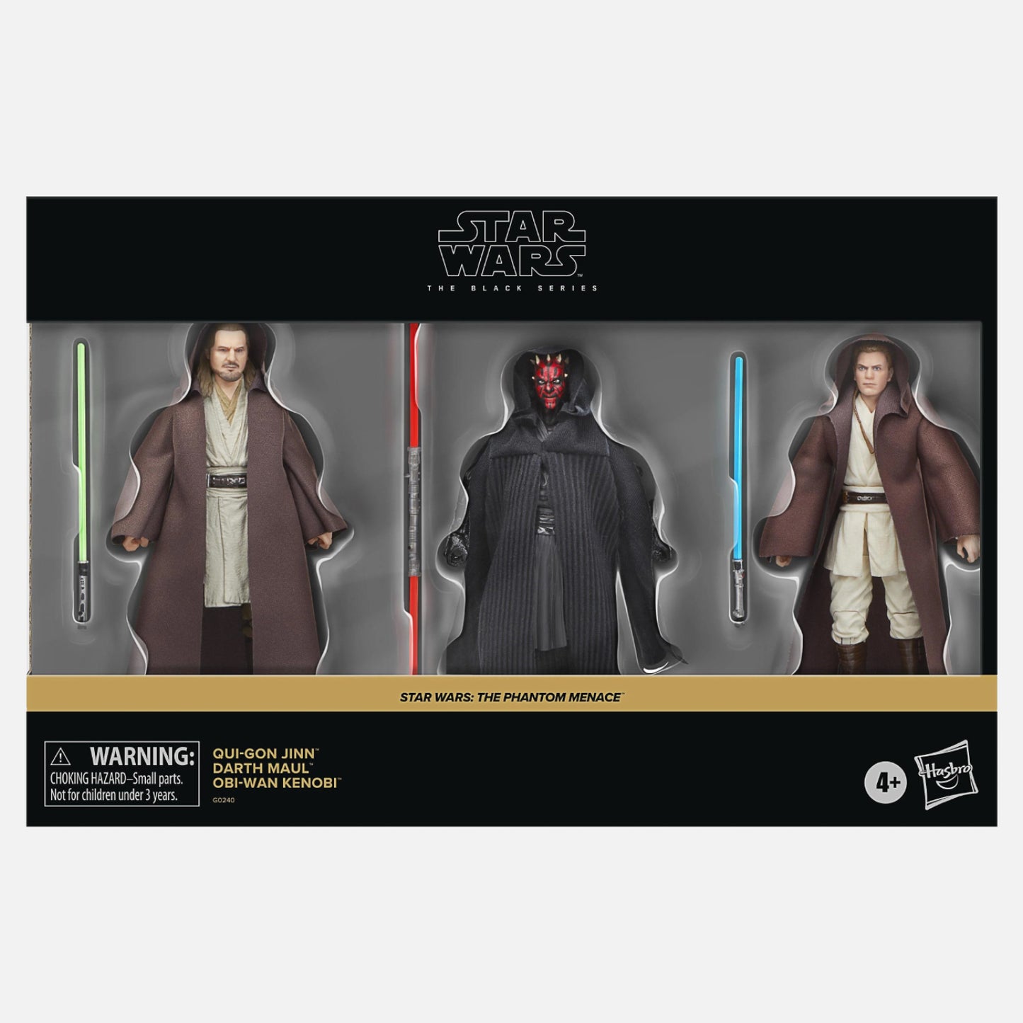 Star Wars The Black Series The Phantom Menace 3-Pack Qui-Gon Jinn Darth Maul Obi-Wan