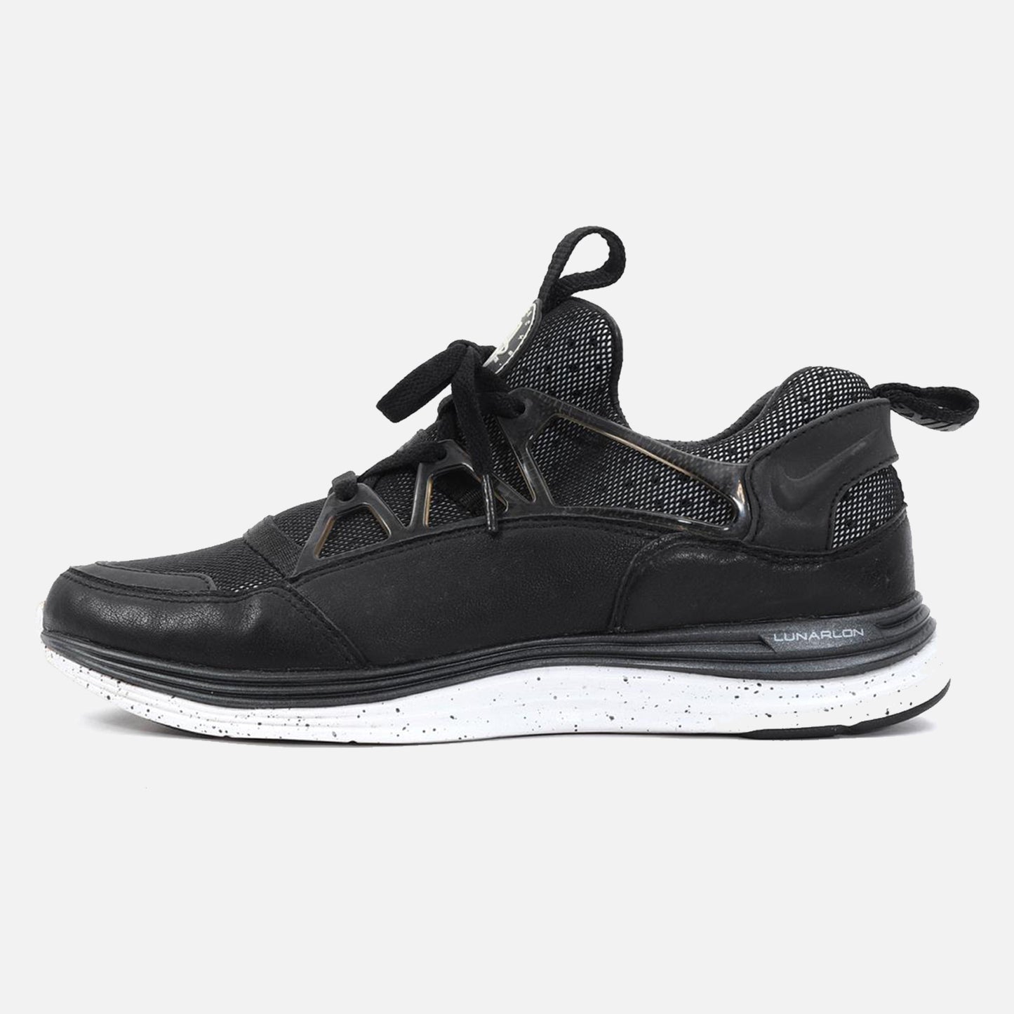 Men's Nike Lab Lunar Huarache Light Premium Black Leather