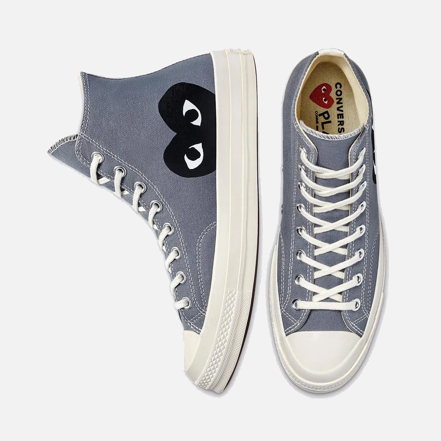 Converse x Comme Des Garcons Chuck 70 Heart Hi Grey CDG