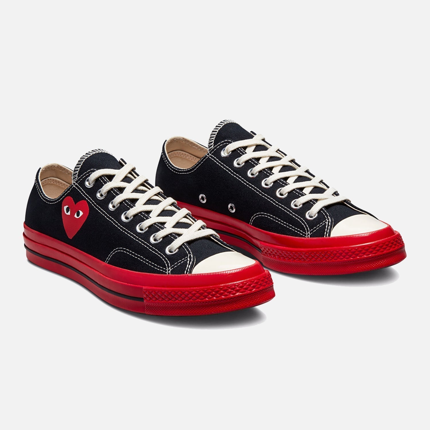 Converse x Comme Des Garcons Heart Black Red - CDG Trainers