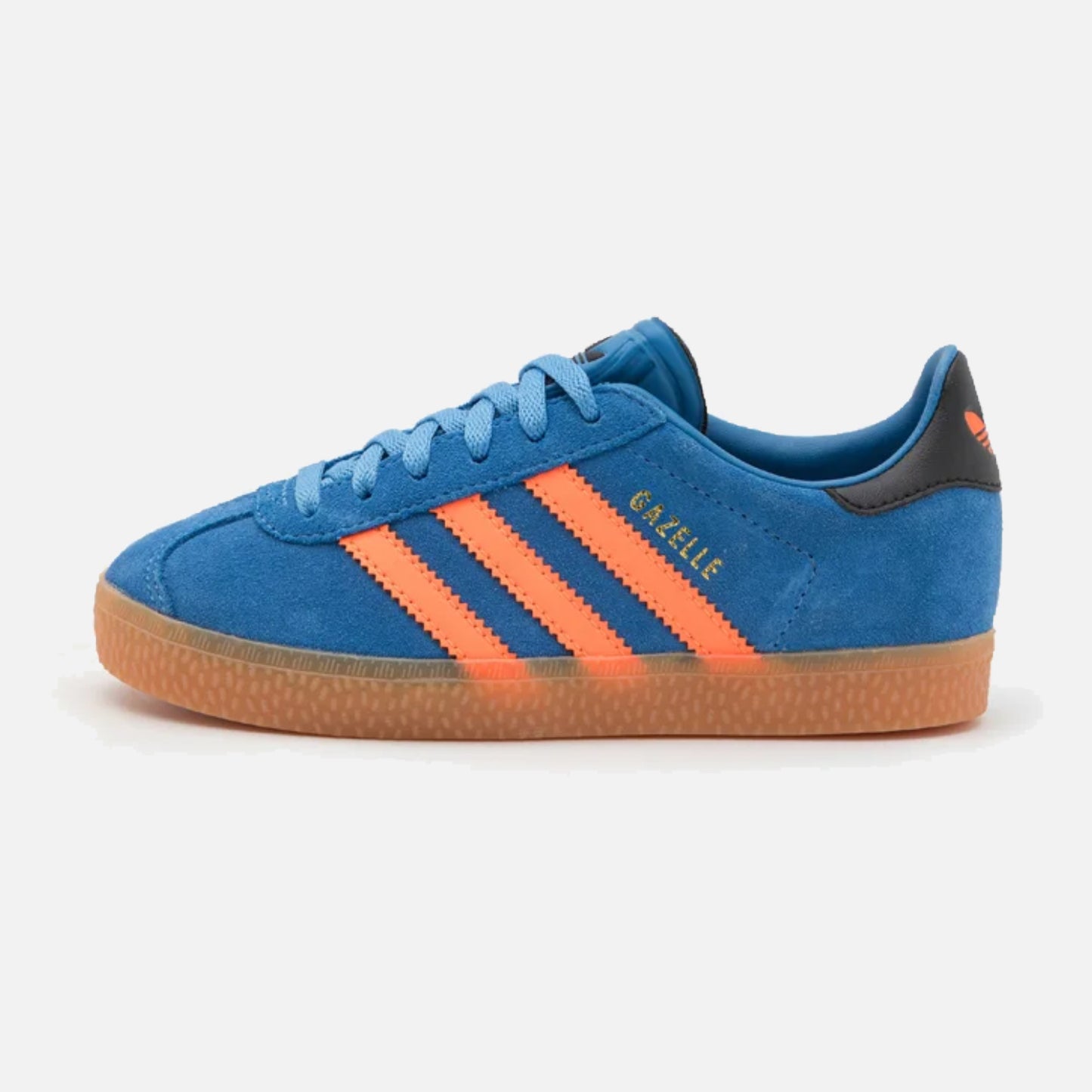 Kids Adidas Gazelle Focus Blue Suede