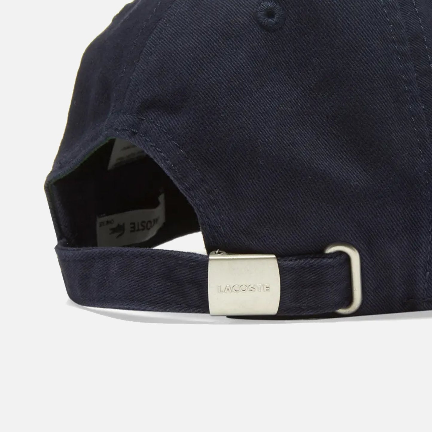 Lacoste Adjustable Organic Cotton Twill Baseball Cap - Navy