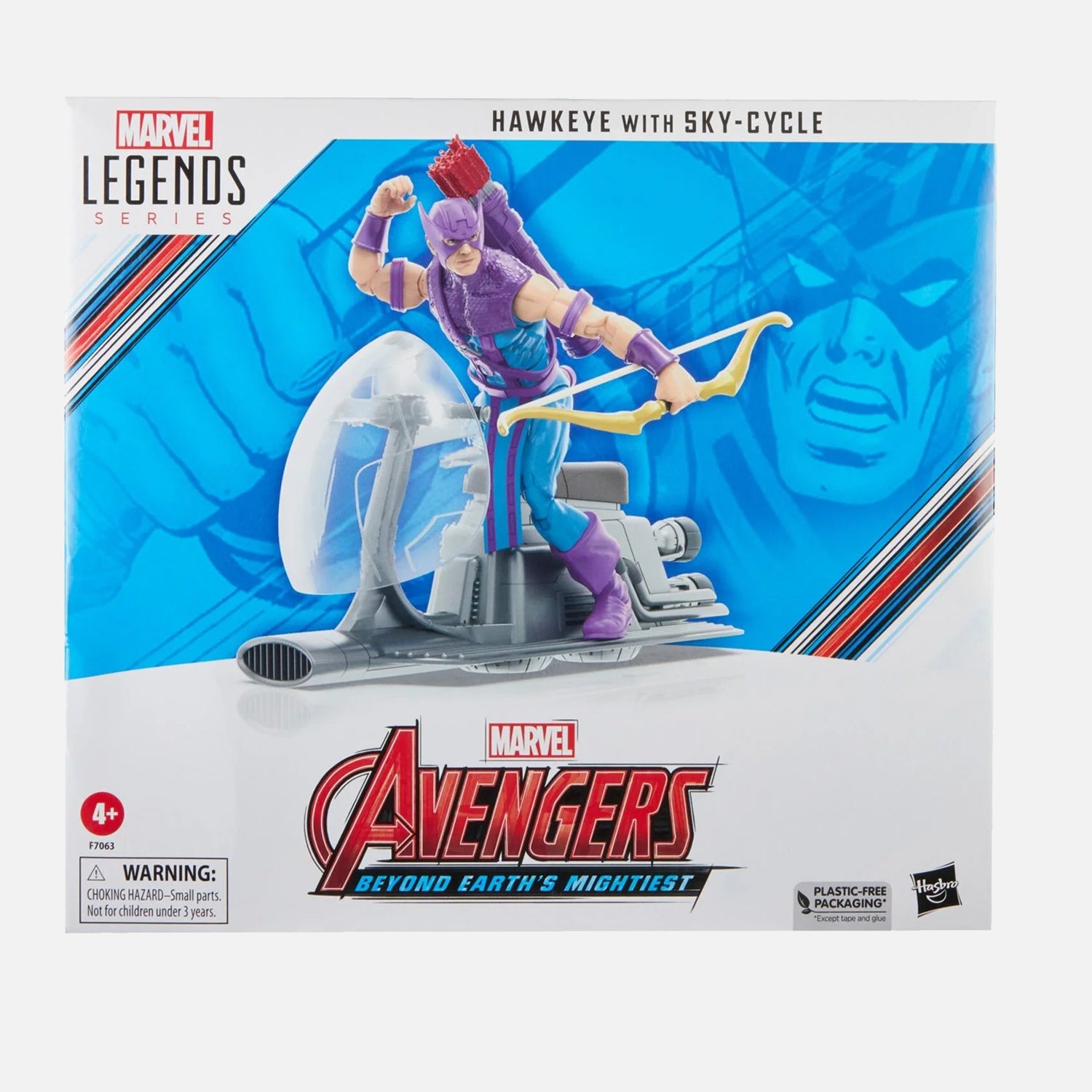 Marvel Hasbro Legends Series Hawkeye With Skye-Cycle Action Figure