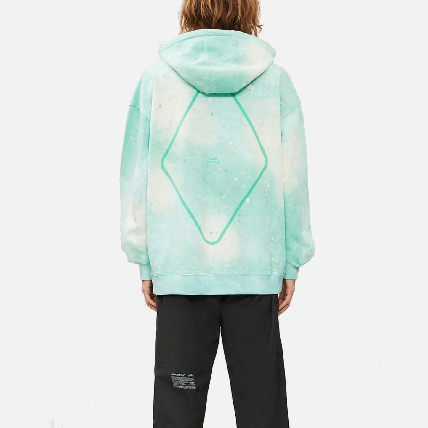 Men's ACW x Daniel Arsham Oversized Hoodie - Blue Green A Cold Wall