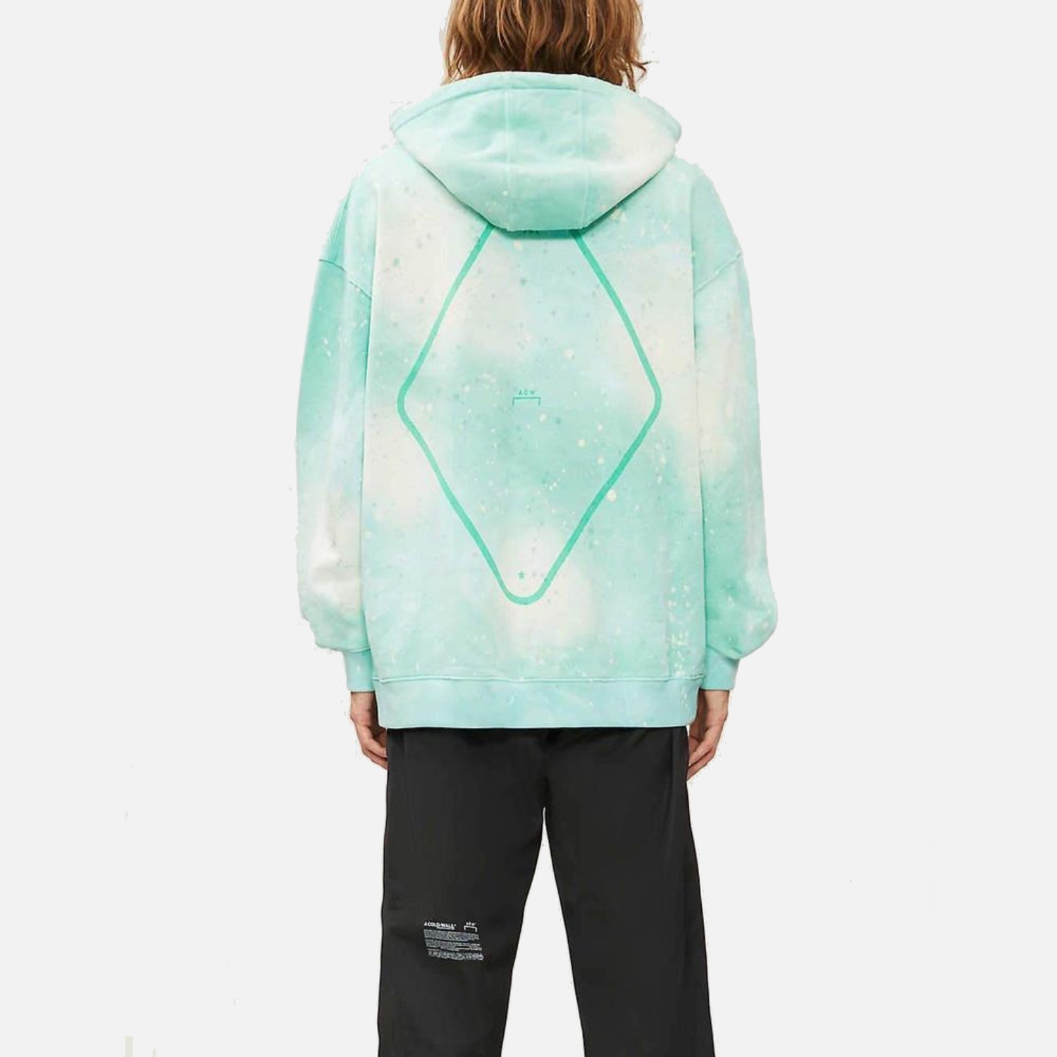 Men's ACW x Daniel Arsham Oversized Hoodie - Blue Green A Cold Wall