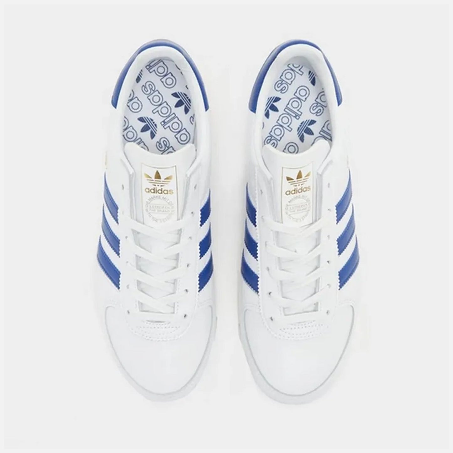 Men's Adidas AS 520 White Leather Trainers