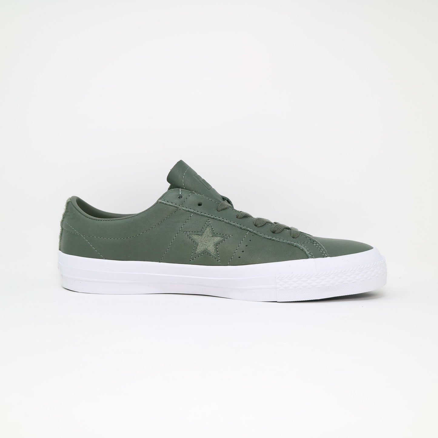 Men's Converse One Star Leather - Olive Green