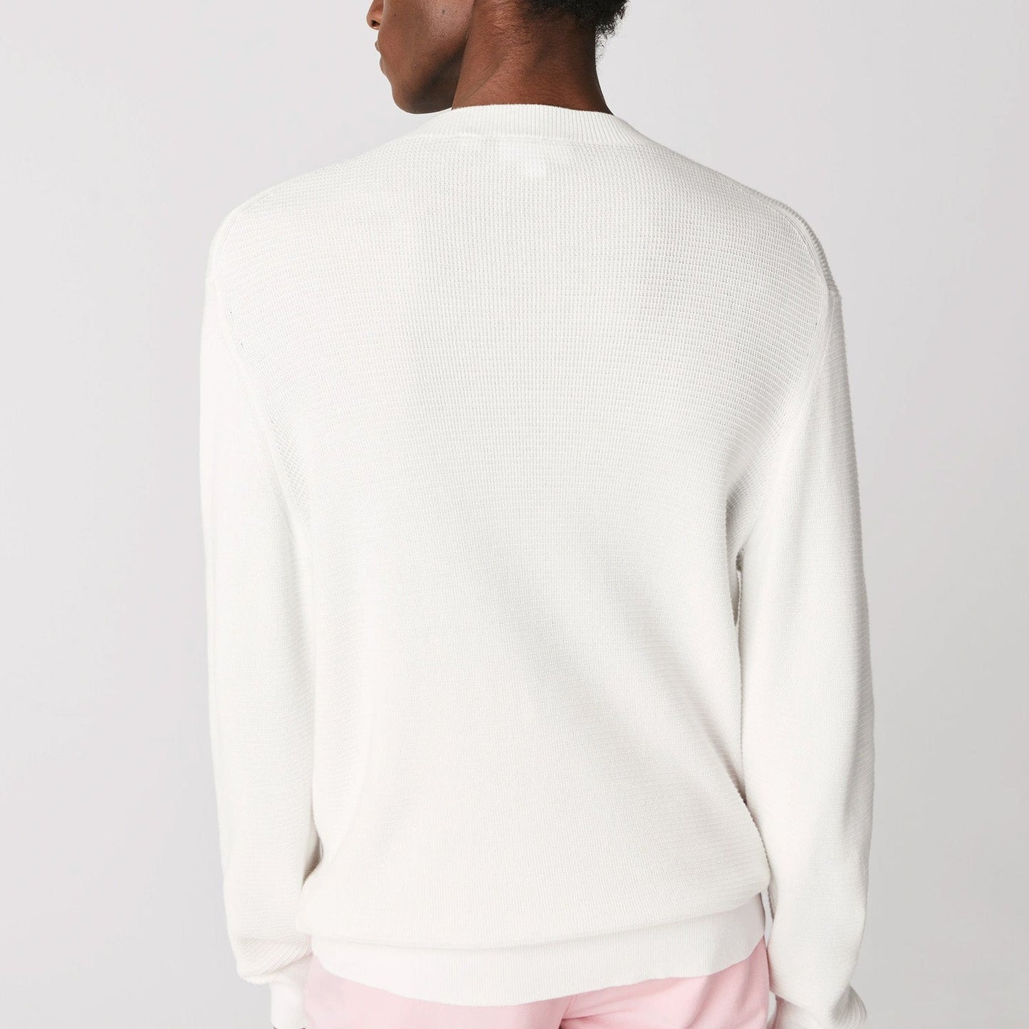 Men's Lacoste Classic Fit Cotton Blend Sweatshirt Cream