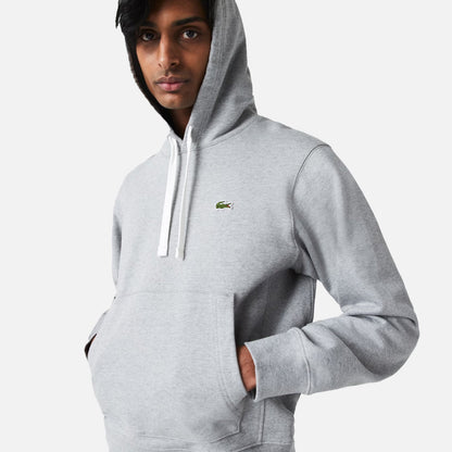 Men's Lacoste Classique Hoodie Grey Cream