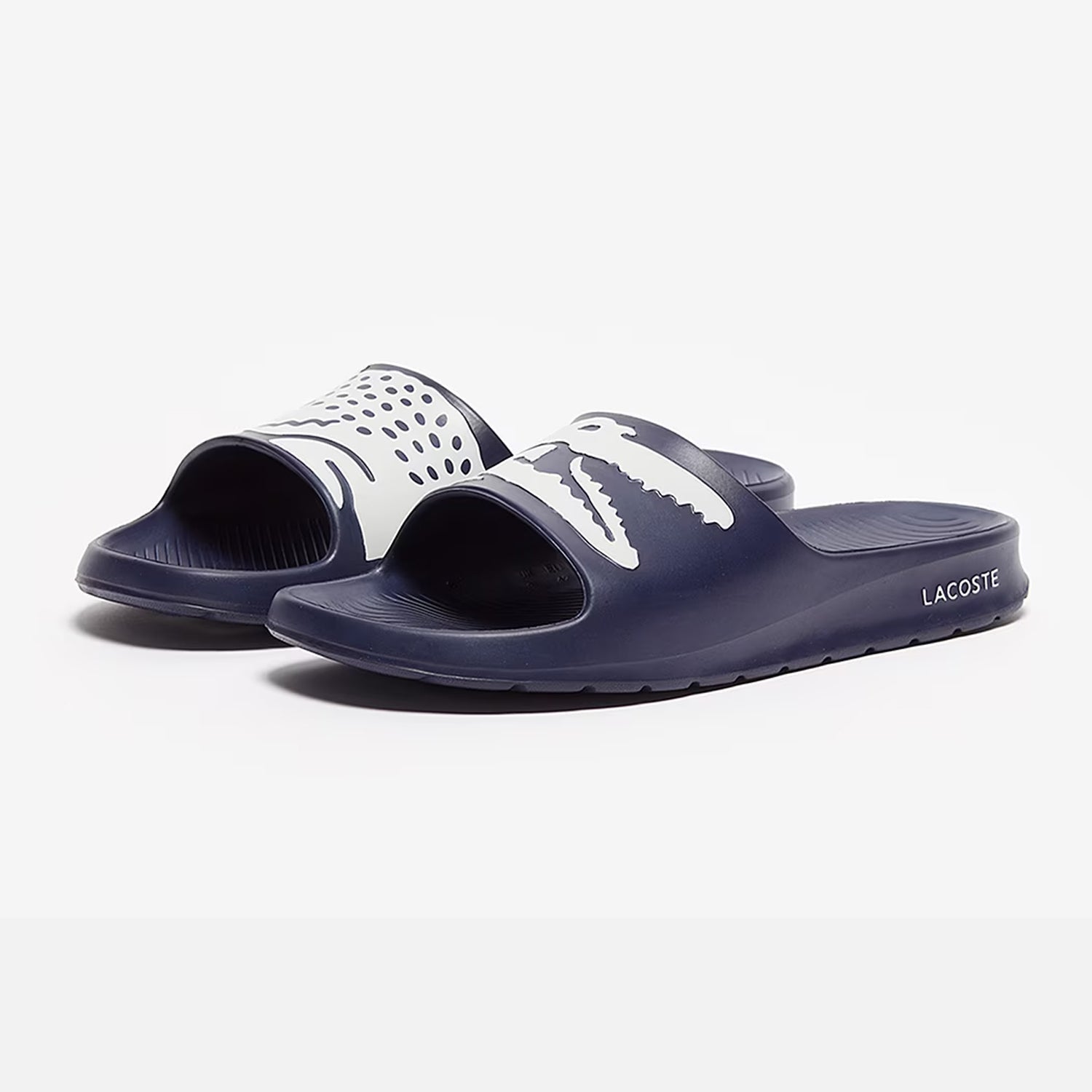 Men's Lacoste Croco 2.0 Slides - Navy