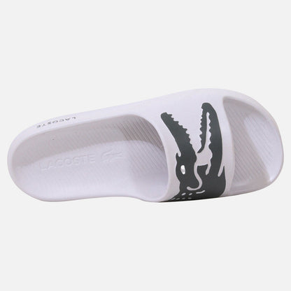 Men's Lacoste Croco 2.0 Slides - White