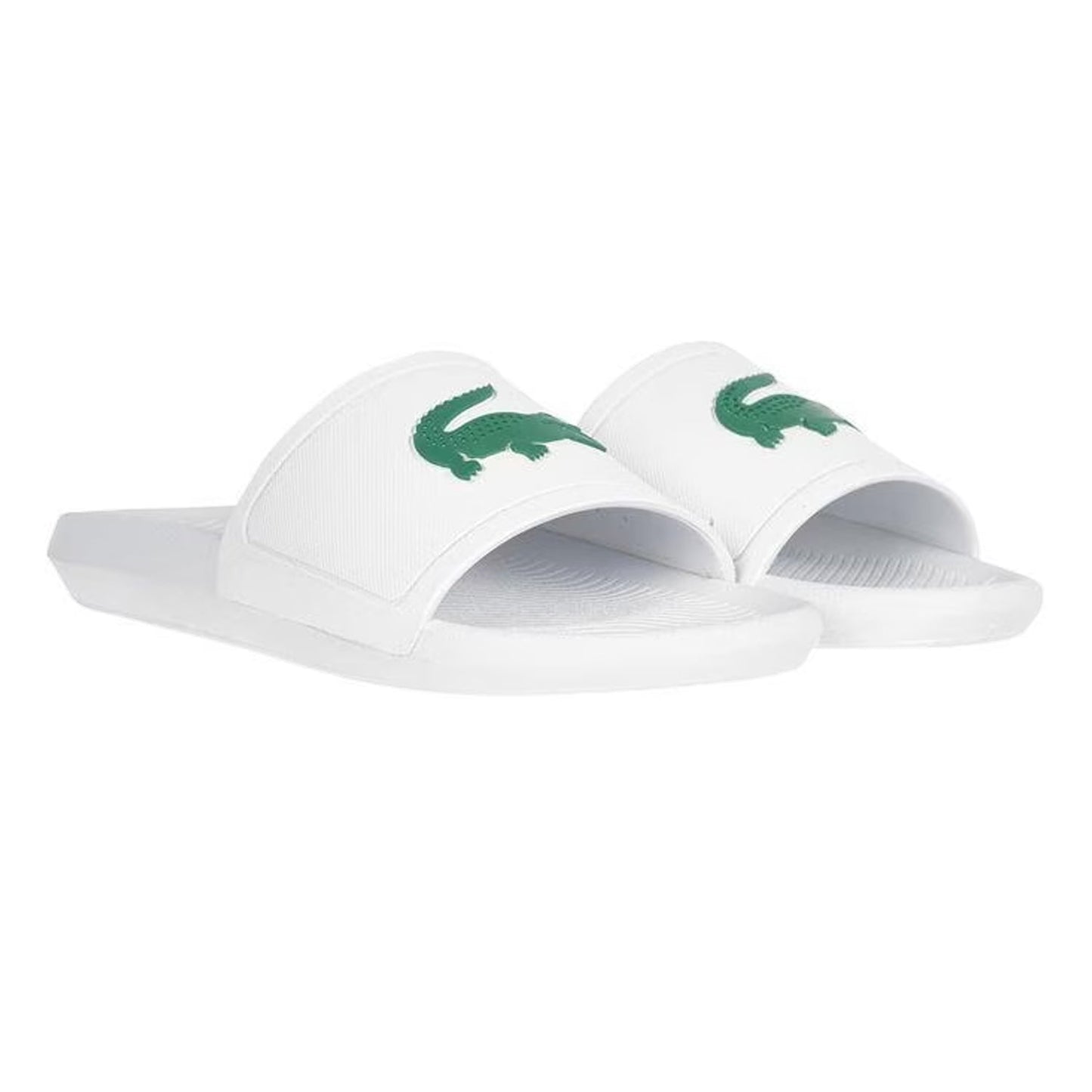 Men's Lacoste Croco Slides White