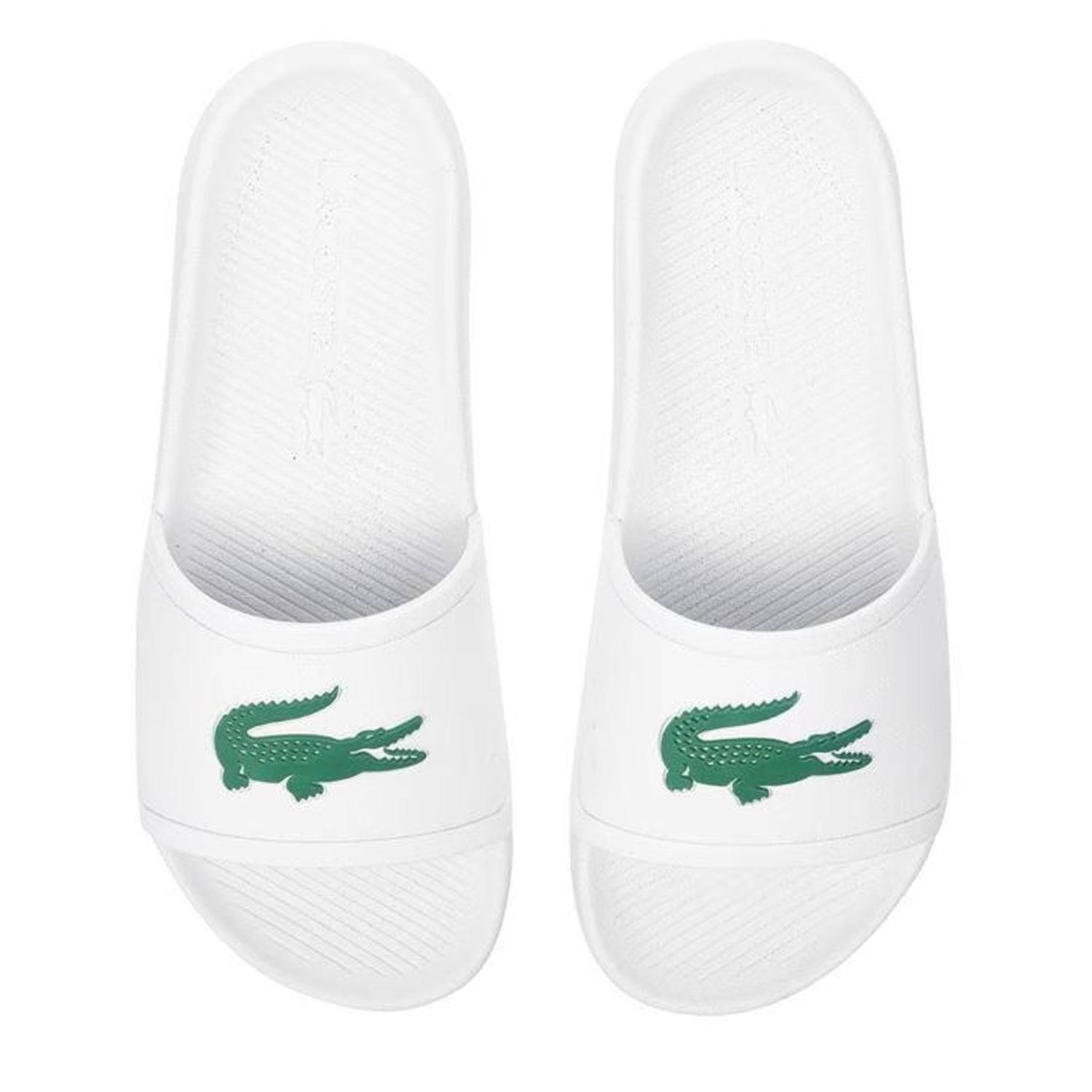 Men's Lacoste Croco Slides White