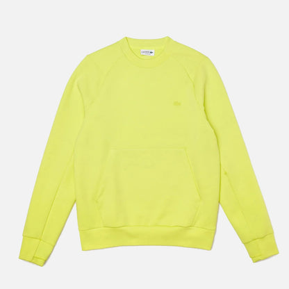 Men's Lacoste Kangaroo Pocket Cotton Blend Sweatshirt Yellow