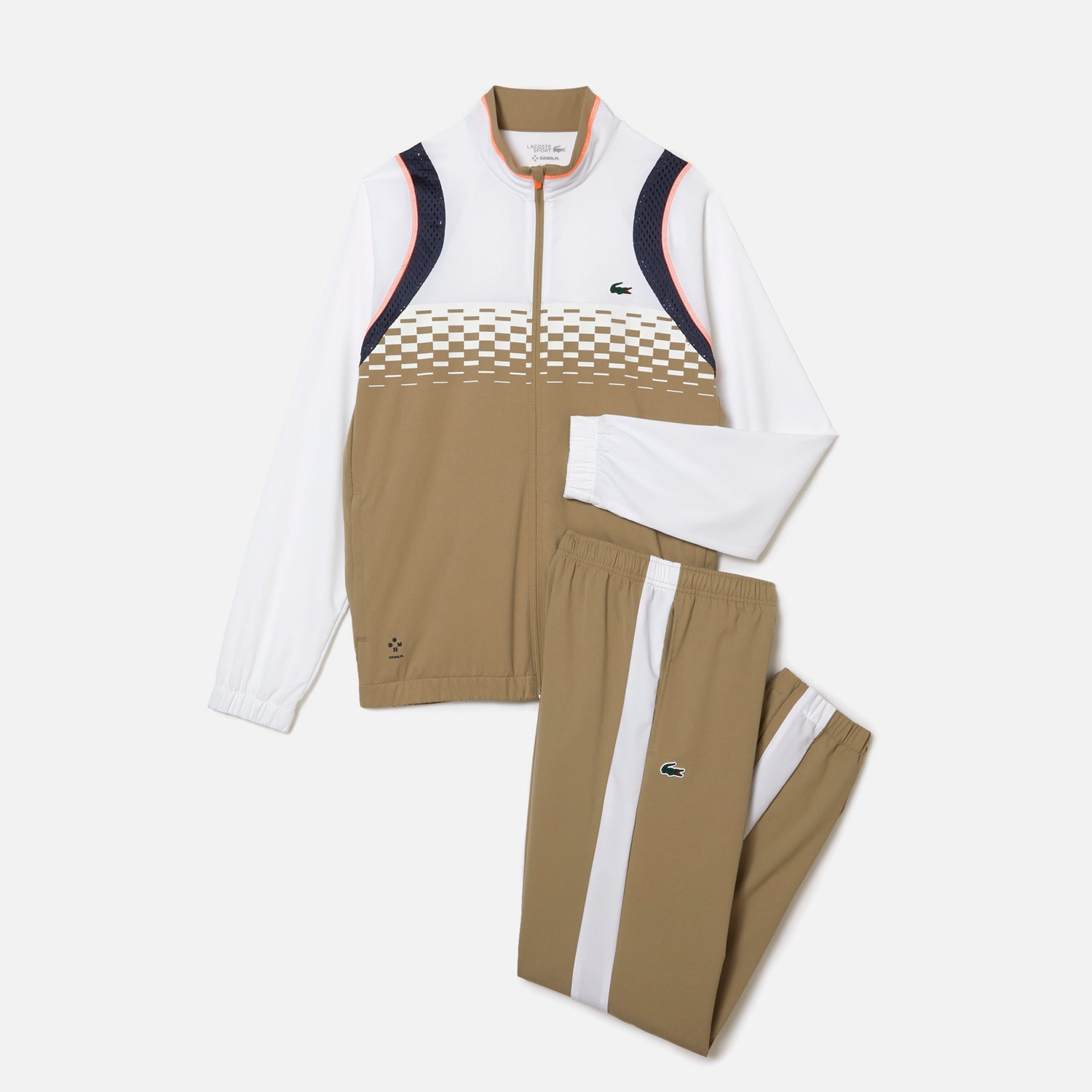 Men's Lacoste x Daniil Medvedev Full Tracksuit Beige