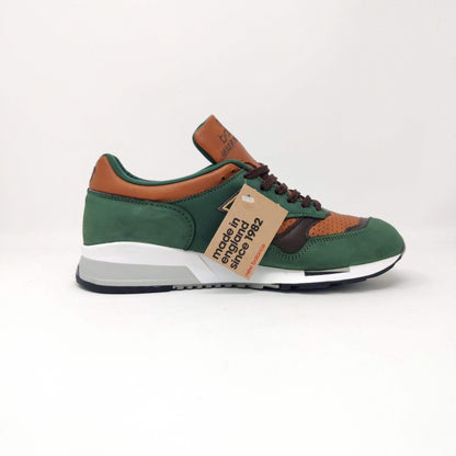 Men's New Balance 1500 GT Green Brown Suede Trainers