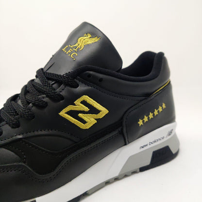 Men's New Balance 1500 LFC Black Leather Trainers Liverpool Football Club