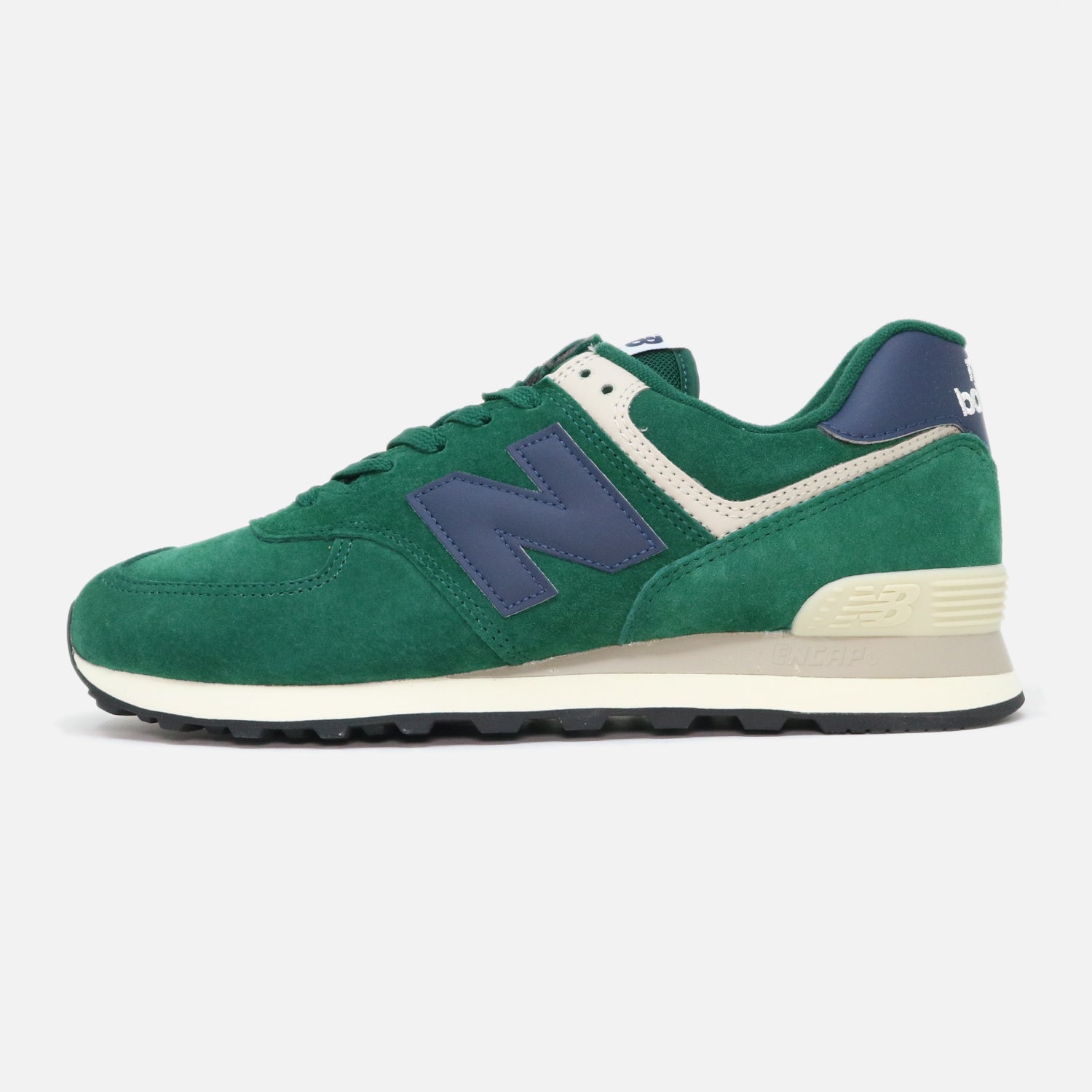 Men's New Balance 574 PQ2 Green Suede Trainers