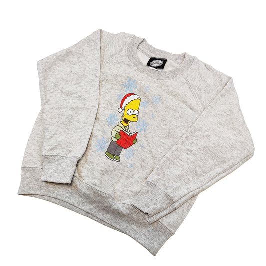 Official Bart Simpson Vintage Christmas Sweater Grey