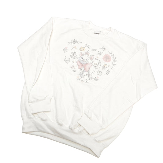 Official Disney Kids Aristocats White Vintage Sweater