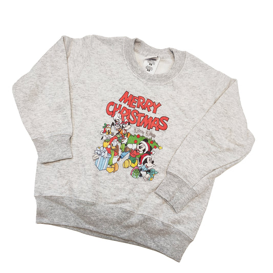 Official Disney Kids Vintage Christmas Sweater Grey