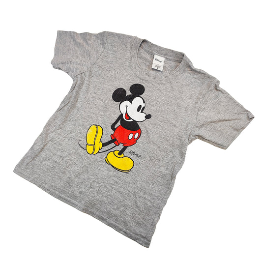 Official Disney Mickey Mouse Kids Vintage Grey T-Shirt