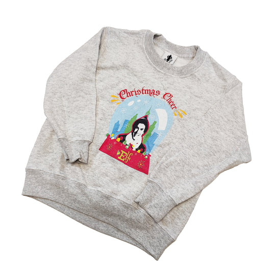 Official Elf Kids Christmas Vintage Sweater Grey