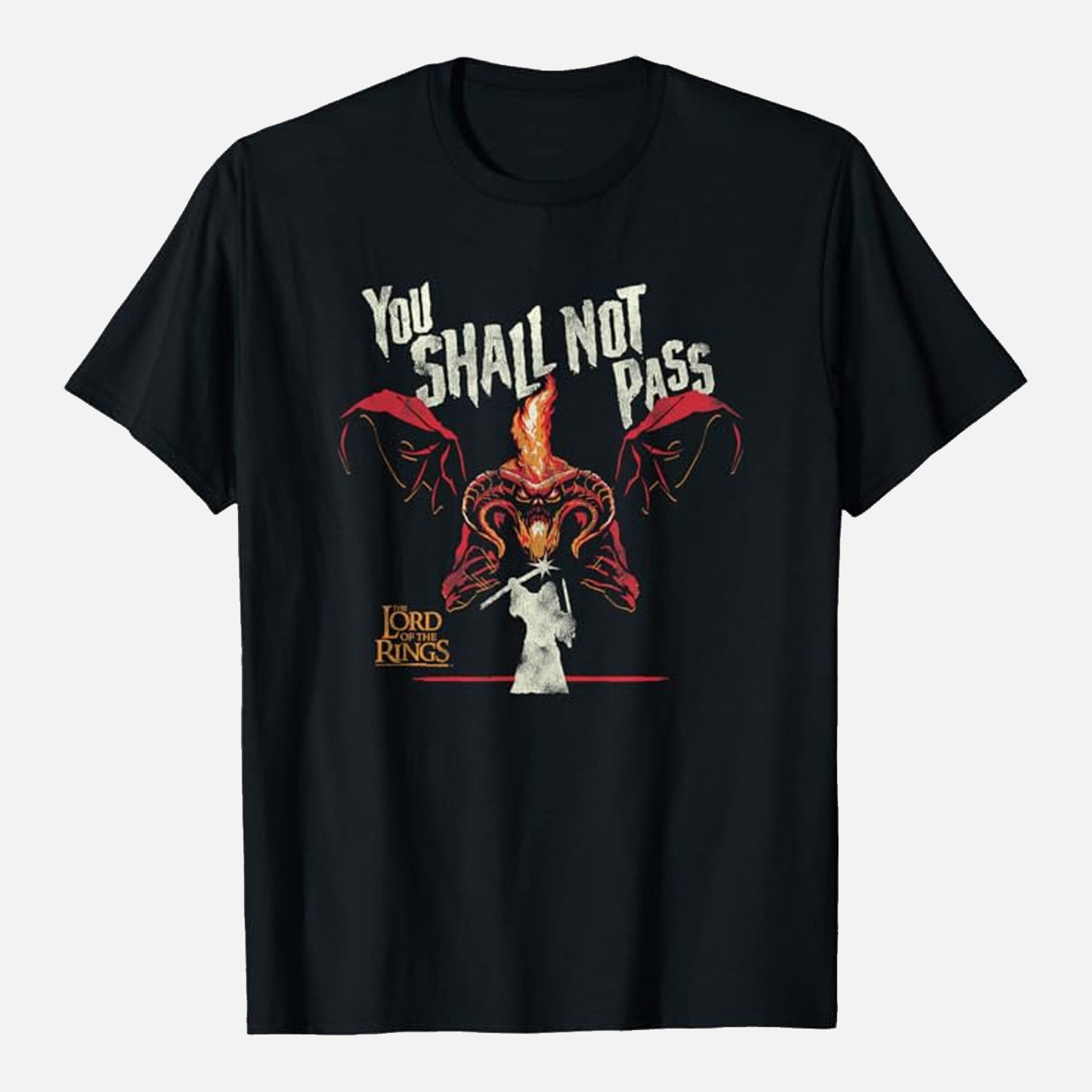 Official Lord Of The Rings Balrog Black T-shirt