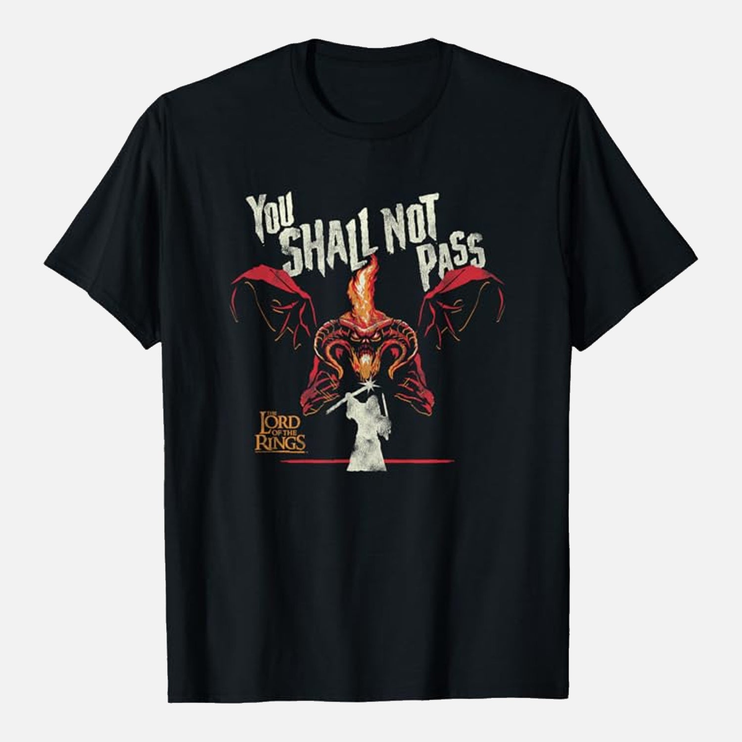 Official Lord Of The Rings Balrog Black T-shirt