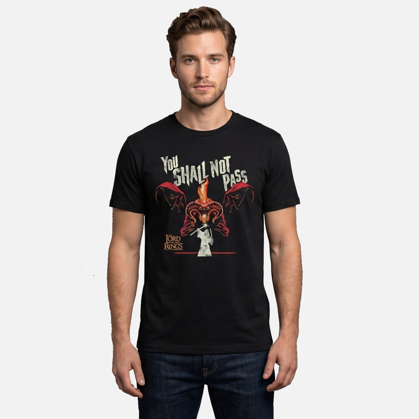 Official Lord Of The Rings Balrog Black T-shirt