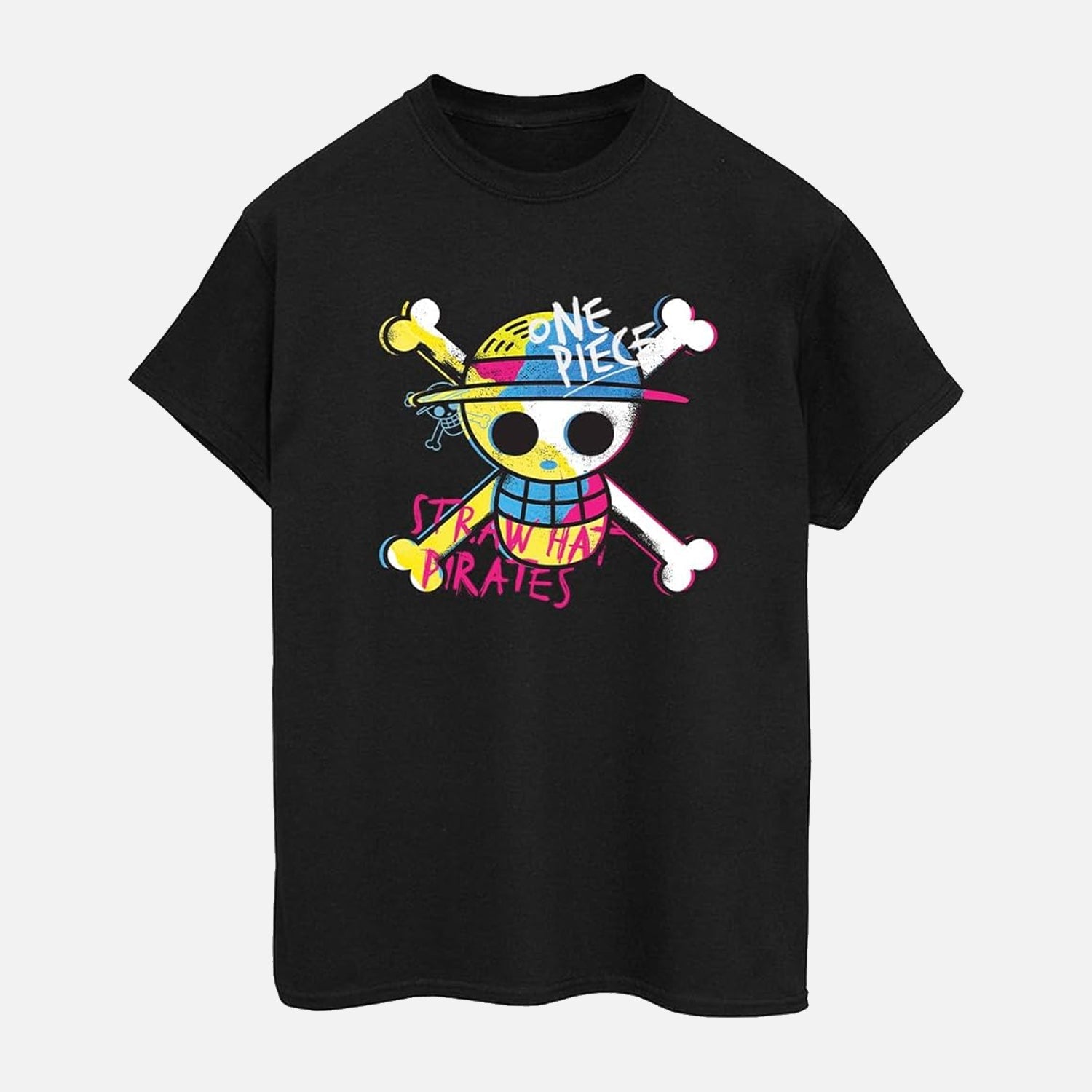 Official One Piece Straw Hat Pirates Black T-shirt