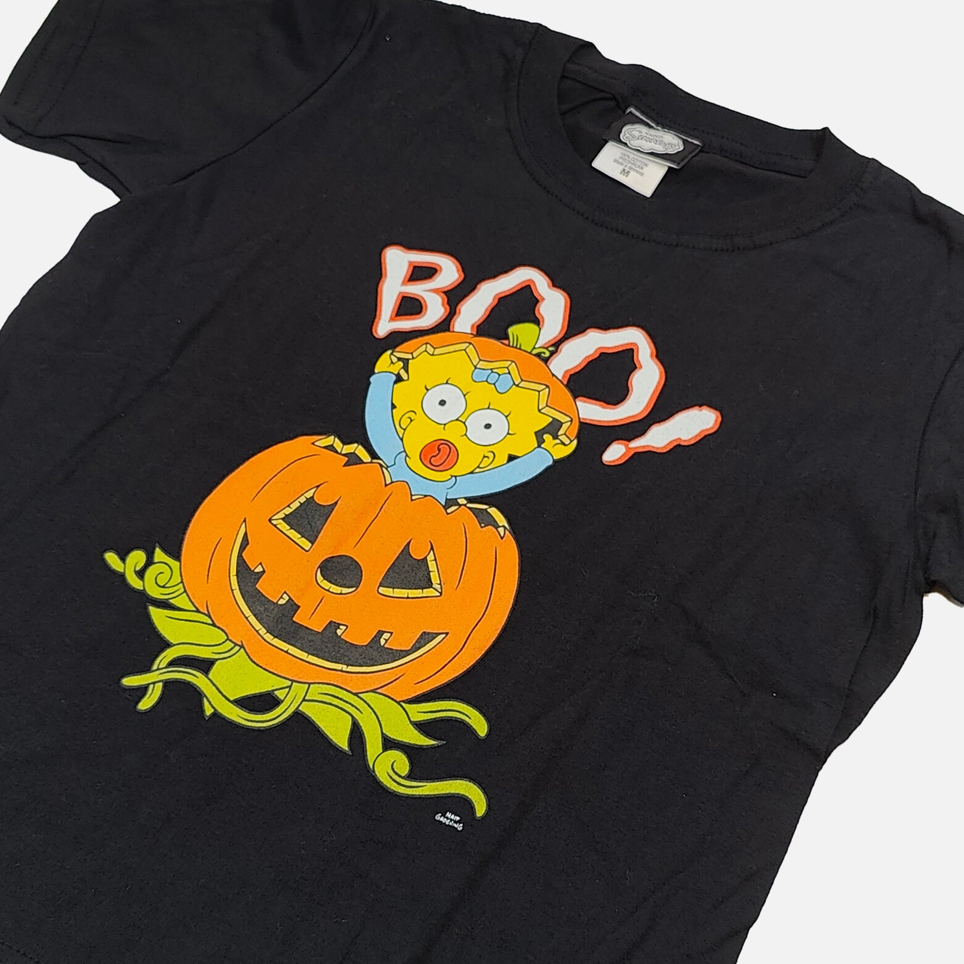 Official Simpsons Halloween Maggie Vintage Kids T-Shirt Black