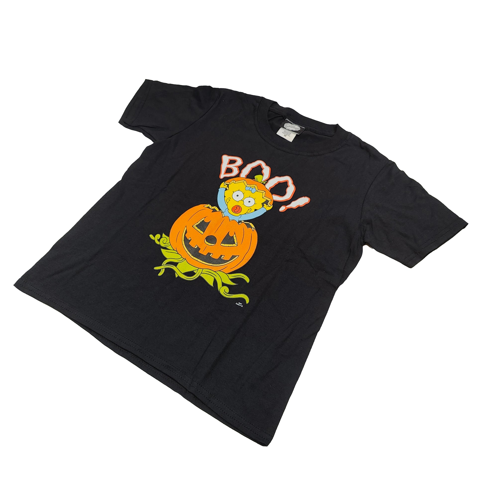 Official Simpsons Halloween Maggie Vintage Kids T-Shirt Black