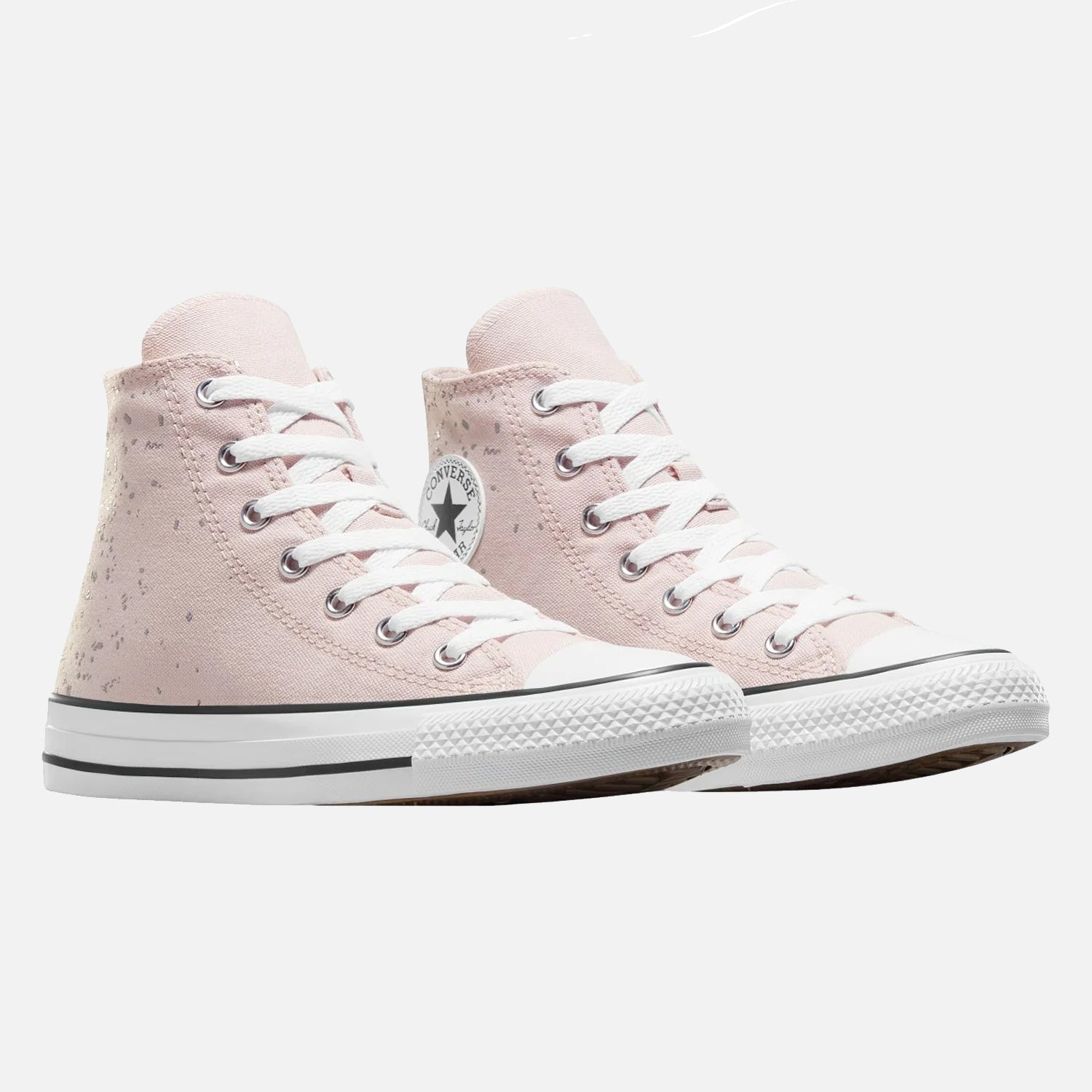 Older Kid's Converse Chuck Taylor Hi Pink Silver