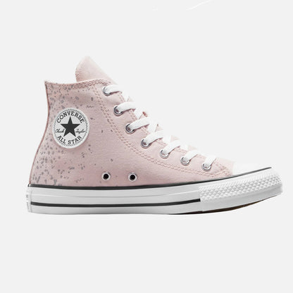 Older Kid's Converse Chuck Taylor Hi Pink Silver