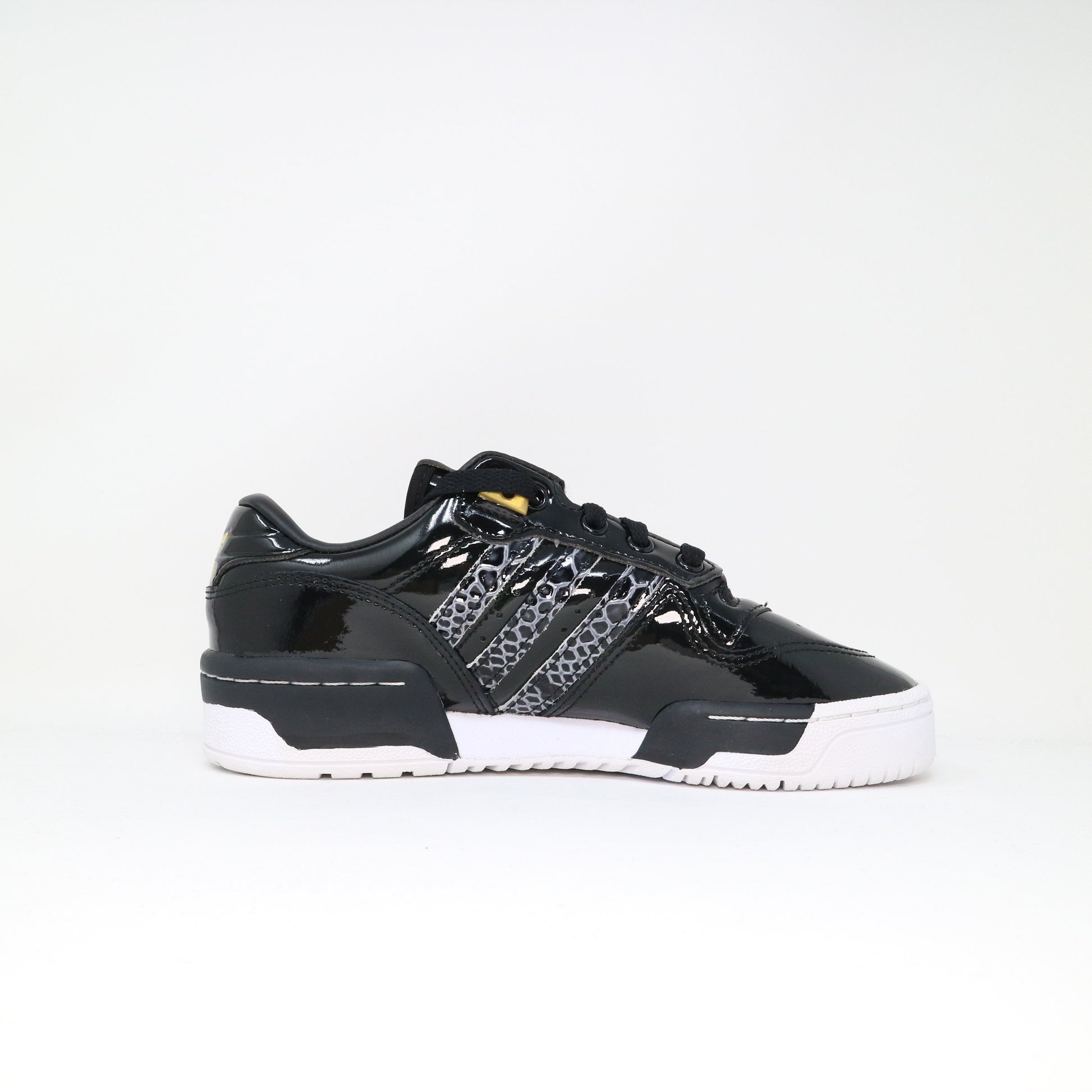 Women's Adidas Rivalry Low Trainers - Black Patent