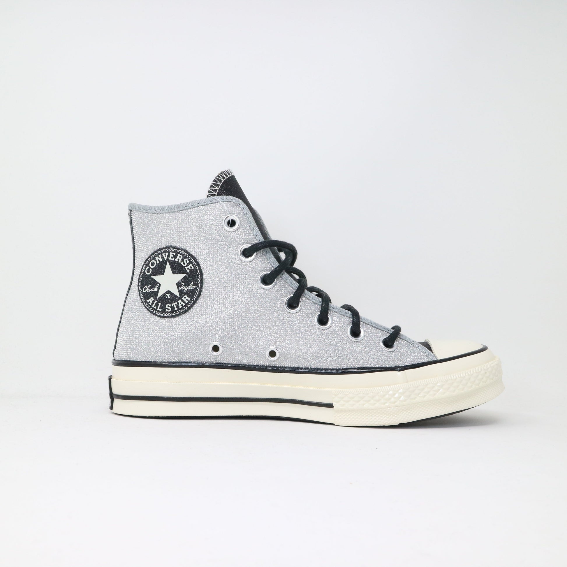 Women's Converse Chuck Taylor 70 All Star Hi - Silver Glitter