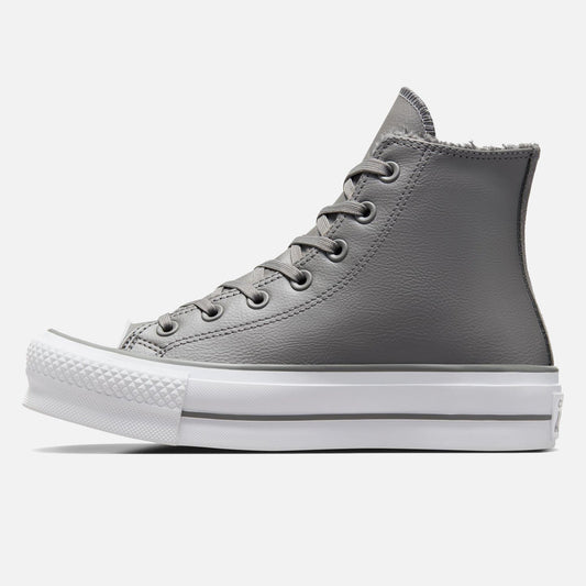 Women's Converse Chuck Taylor Lift Hi Leather Sherpa