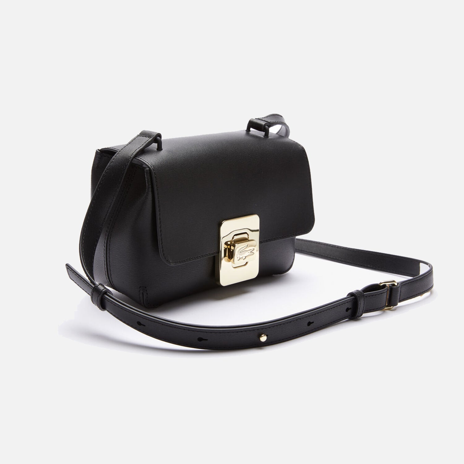 Women's Lacoste Amelia Leather Handbag - Black