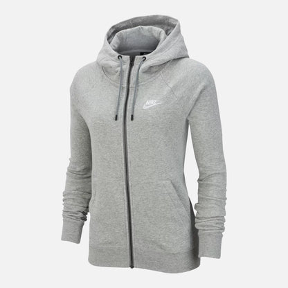Women's Nike Full Zip Grey Essentials Hoodie